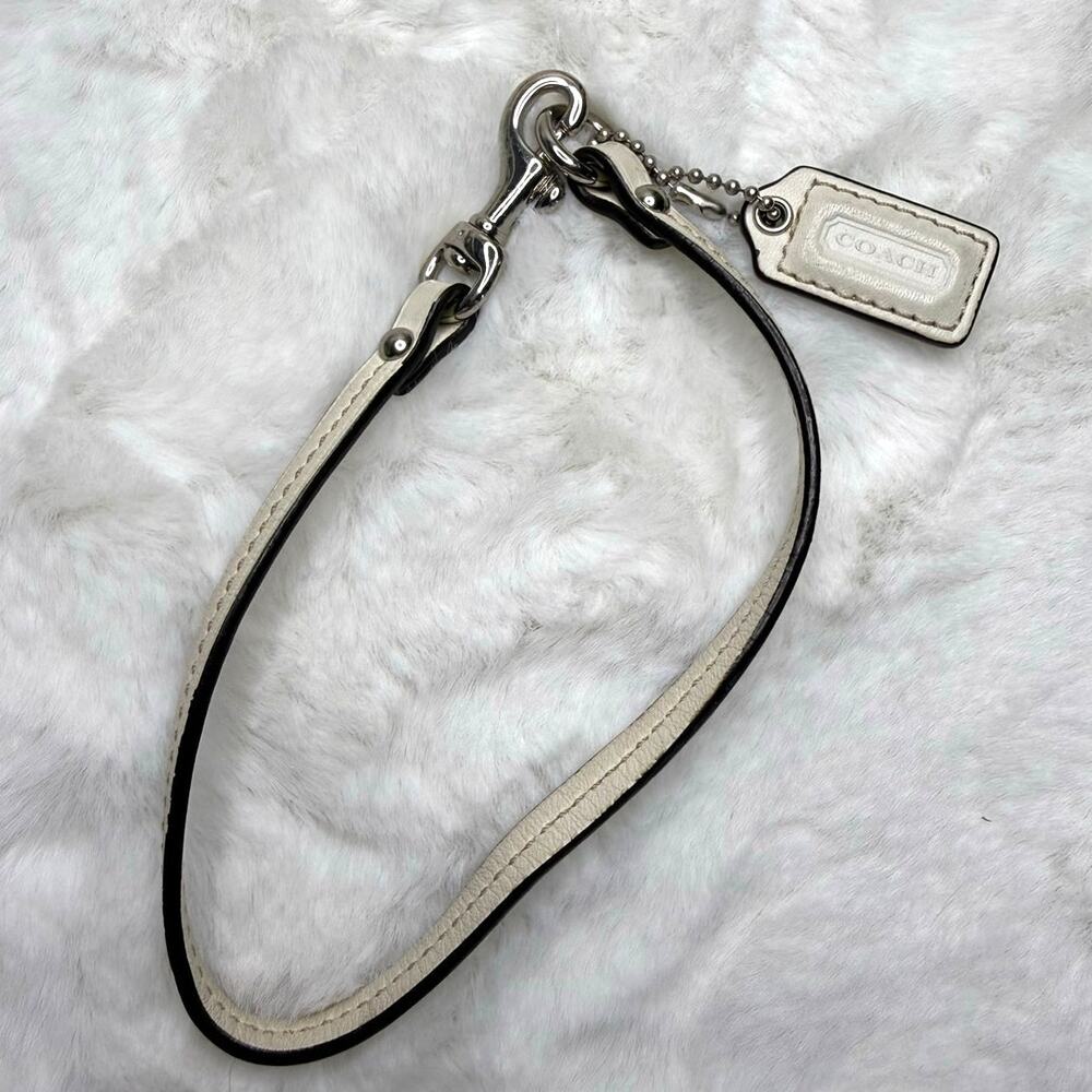Coach White Replacement Hangtag Wristlet Strap